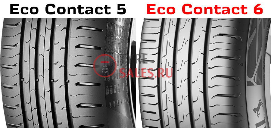 сравнение новой шины Continental Eco Contact 6 с 5 моделью